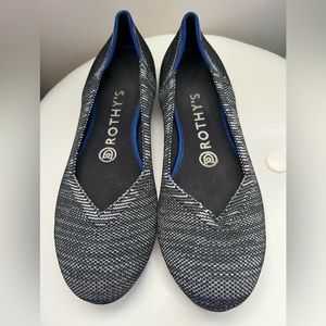 EUC Rothy’s gray knit flat 7